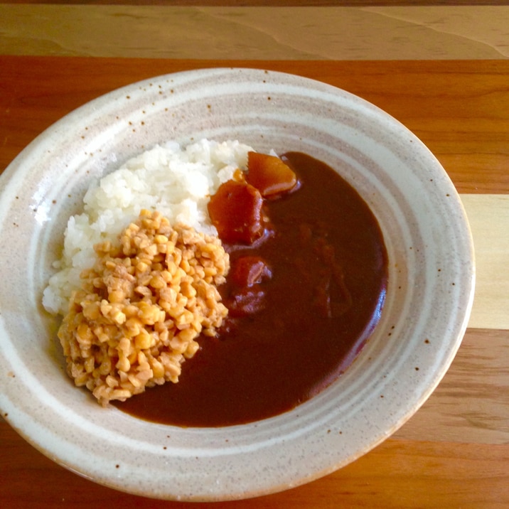 納豆生姜カレー♪